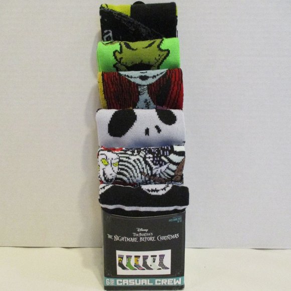 Disney Accessories - Disney Bioworld Nightmare Before Christmas Size 8-12 Sock Set